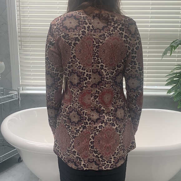 NWT! One World Lace-Detailed Hi-Low Tunic-Size M - Picture 3 of 10